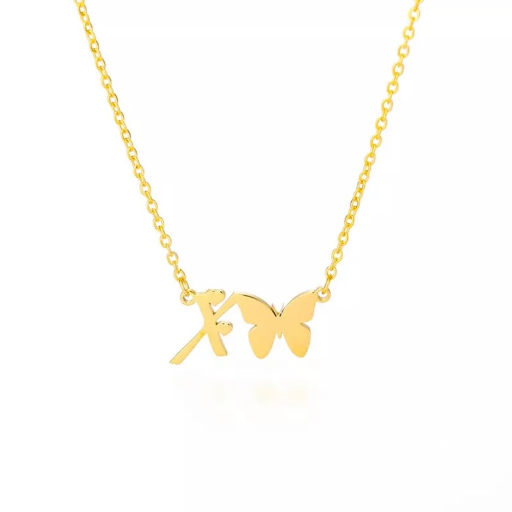 INITIAL LETTER “X” NECKLACE